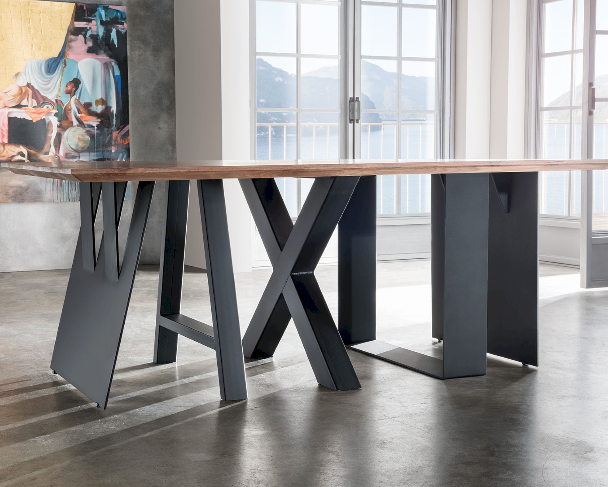 Massivholz »Tabula Rasa« Untergestell Trapez-förmig / 78 x 74 x 17 cm Image