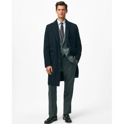 Brooks Brothers Men's 1818 Wool Topcoat | Navy | Size 44 Regular