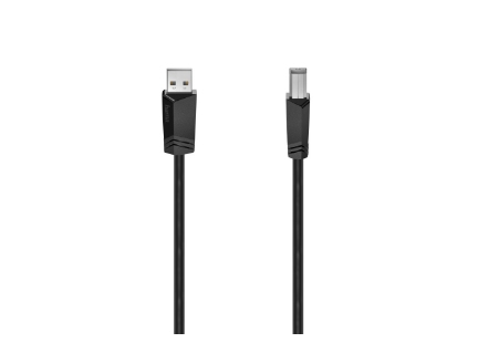 Hama 00200604 USB Kabel 5 m USB 2.0 USB A USB B Schwarz Image