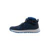 Sneaker JACK WOLFSKIN "WOODLAND 2 TEXAPORE MID VC K", Kinder, Gr. UK 2,5 - EU 35, Normalschaft, blau (night, blau), Hauptmaterial: Synthetic ; ;Second Material: Textile; Futter: Texapore Core ;Sole: Rubber / EVA; 100% Rubber/ EVA, Schuhe