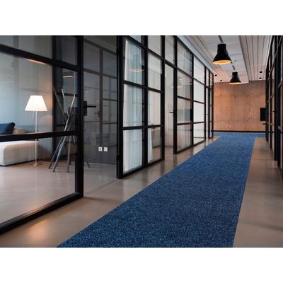 Läufer "Schmutzfangläufer PICOLLO, Made in Belgium", blau, B:200cm H:8mm L:1350cm, Polypropylen (PP), PRIMAFLOR-IDEEN IN TEXTIL, Teppiche, Schmutzfangläufer, Schmutzfangmatte, meliert, strapazierfähig, rutschhemmend Image