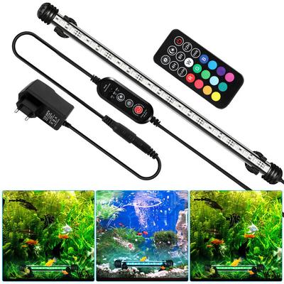 Swanew led Aquarium Lampe Tank Leuchtet Unterwasser Beleuchtung Dimmbar 3 Lichtmodi mit Timer,mit