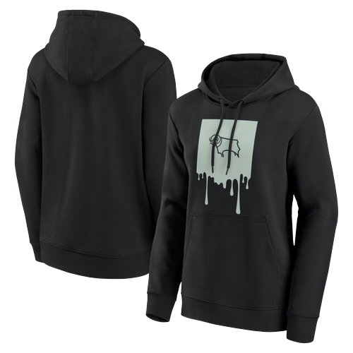 Derby County Liquify Grafik-Hoodie – Schwarz – Damen