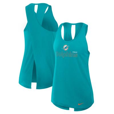 Nike Aqua Miami Dolphins Crossback Performance Tanktop für Damen Image