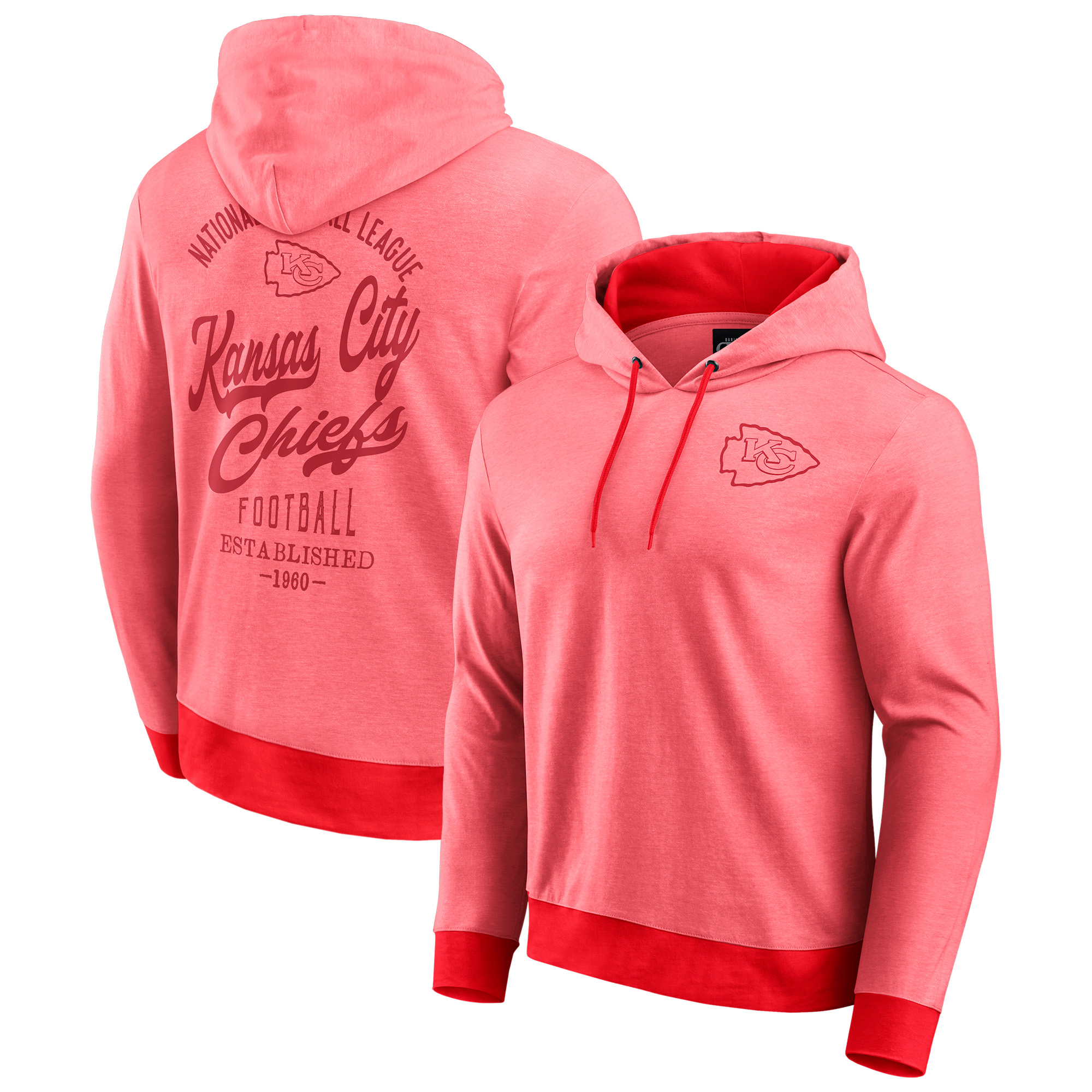 Roter Kansas City Chiefs Ton-in-Ton-Strick-Kapuzenpullover für Herren aus der Darius Rucker Collection von Fanatics Image