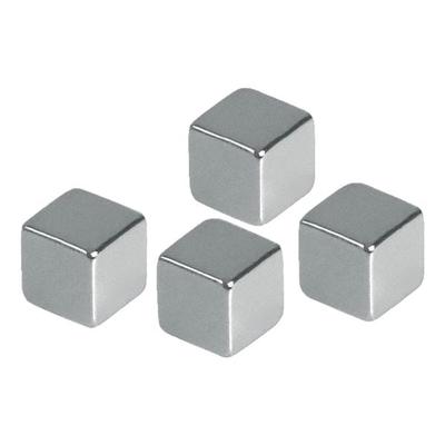 Franken Magnetwürfel Haftkraft bis 3 kg HMN1010 4 Stück silber, 1x1 cm