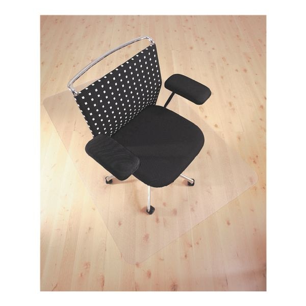 FLOORTEX Bodenschutzmatte 75x120 cm, rechteckig, für Hartboden transparent, 75 cm