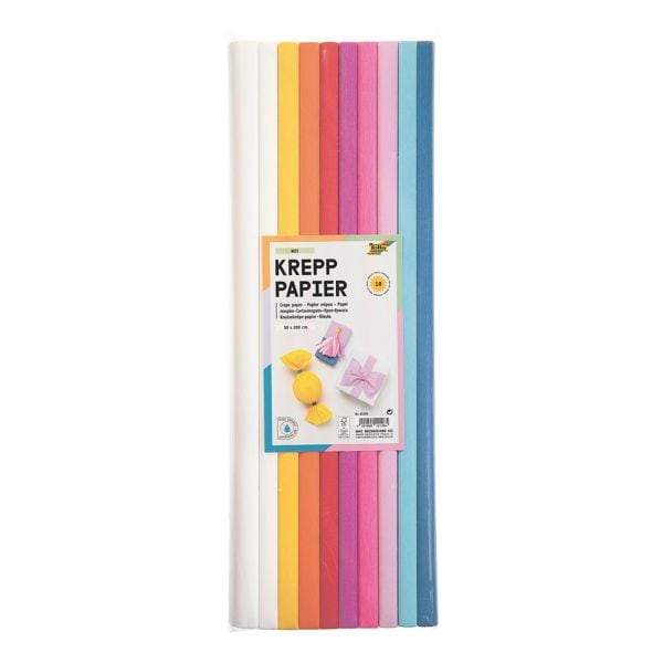 folia 10er-Pack Krepppapier-Rollen »Mix« 50 x 200 cm Image