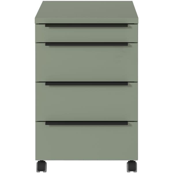 Germania-Werke Rollcontainer »Mailand« 4 Schübe grün, 42x63x60 cm