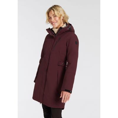 Funktionsmantel KILLTEC "KOW 165 WMN PRK", Damen, Gr. 52, rot (dunkelweinrot), Obermaterial: 100% Polyester, sportlich, Mäntel Image