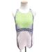 J. Crew Tops | J. Crew Silk Green Multicolor Floral Print Color Block Tank Top In Size 4 | Color: Green/Tan | Size: 4