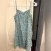 American Eagle Outfitters Dresses | American Eagle Outfitters Casual Dress - Mini Teal Floral Dress | Color: Blue/White | Size: L