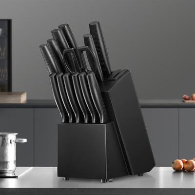 TEMU Knife Set With Block, 14pcs With Built-in Sharpener, Kitchen Knives For Chopping, Slicing, Dicing Cutting, Kitchen Gadgets Gifts For Mom Or Dad Image