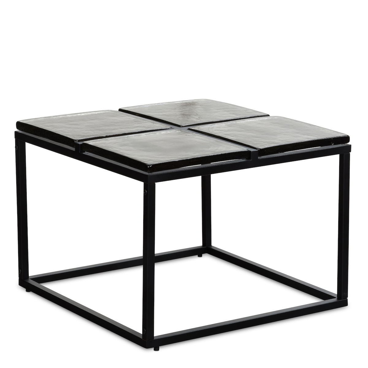 Couchtisch FineBuy Sofatisch Glas 58x58 cm Wohnzimmertisch Tisch Quadratisch Image