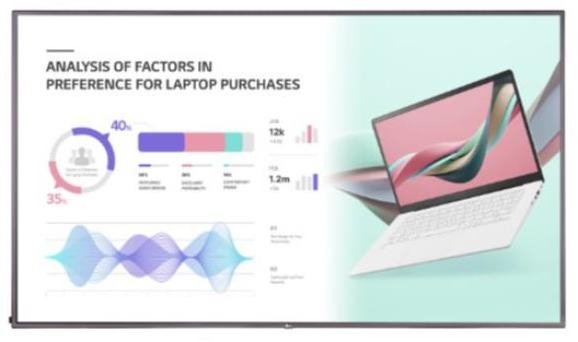 LG 75UH5J-M Digital Signage Flachbildschirm 190,5 cm (75