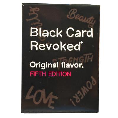 Black Card Revoked Original Flavor Fifth Edition Mystery Trivia Game, Standard Edition for Teens and Adults Paper Material