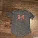 Under Armour Tops | Euc Ladies Under Armour T-Shirt | Color: Gray/Pink | Size: M