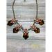 J. Crew Jewelry | J.Crew Jcrew Rhinestone Neon Orange Tortoise Statement Necklace 19" Nwot | Color: Gold | Size: Os