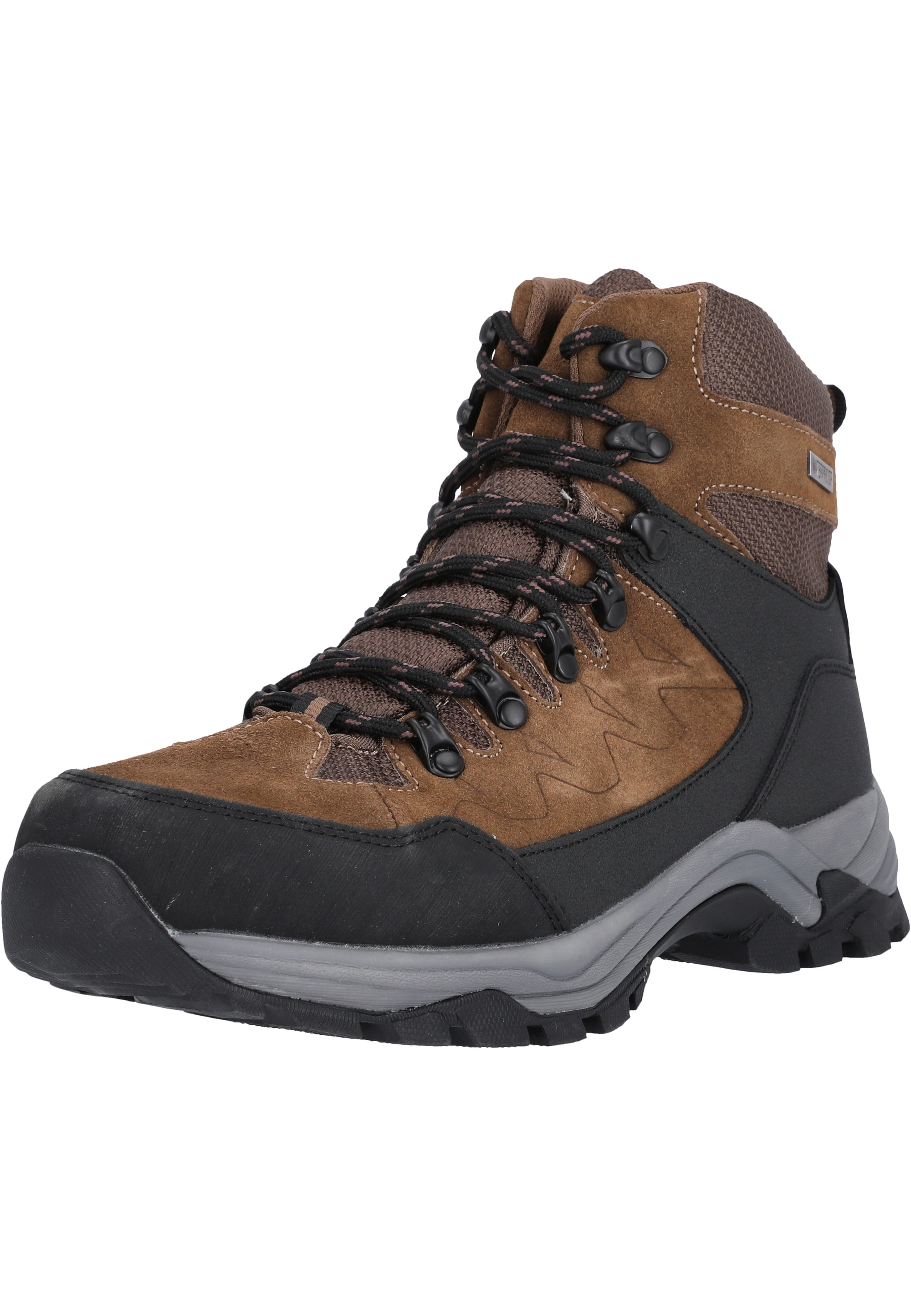 Stiefel WHISTLER "Detion", Gr. 46, braun (braun, schwarz), Kunstfaser, Polyurethane, Rindsleder, Casual, Schuhe, mit wasserdichter Funktion