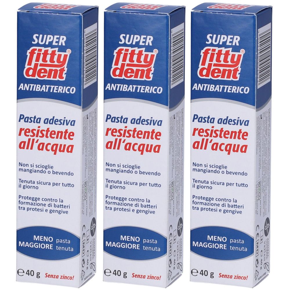 Fitty®Dent Pasta Adesiva 3x40 g