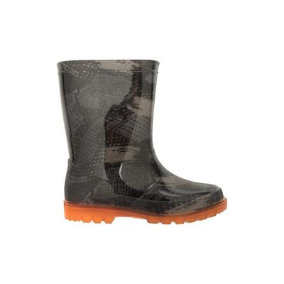 Mountain Warehouse - Kinder Gummistiefel, Tarnmuster (Schwarz) Image
