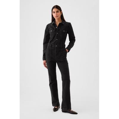 Gap Womens Black Western Denim Jumpsuit - Black
