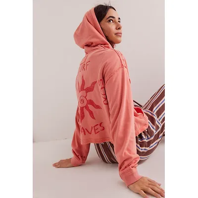 We The Free Mermaid Hoodie at Free People in Pink Combo, Size: Medium