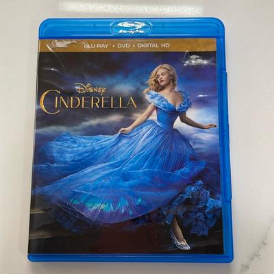 Disney Other | Disney Cinderella Blu-Ray Dvd Digital Hd Movie Lily James Cate Blanchett Cd | Color: Blue | Size: 7”X5”