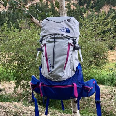 The North Face Bags | The North Face Terra 40l Backpack | Color: Blue/Gray | Size: 25 X 13 X 9in