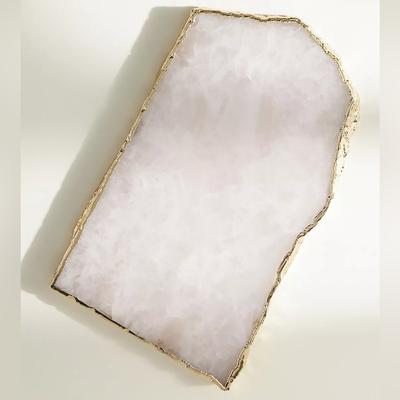 Anthropologie Kitchen | Nwt Anthropologie White Quartz Agate Cheese Board | Color: Red/White | Size: Os