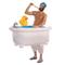 Badewanne Faschingskostüme Aufblasbare Kostüme Erwachsene Herren Damen Lustiges Kostüm Leistung Party / Abend Karneval Maskerade Einfaches Karnevalskostüm