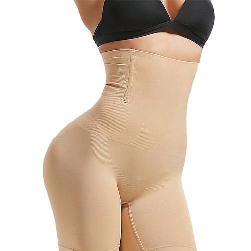 hoch taillierte Body-Shaper-Shorts für Damen, Kompressionsunterwäsche, Bauch-Shapewear für Damen, Unterwäsche zur Bauchkontrolle, Po-Lifter, Bauchstraffungs-Slip, Shaper, nahtlose Image