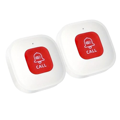 WiFi Smart SOS-Ruftaste Drahtloser Pager für Pflegekräfte Alarmsender Notruftaste für ältere Patienten Image