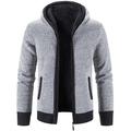 Per uomo Cardigan Maglione Giacca maglione Maglia Color Block Con cappuccio Fantastico Informale Abbigliamento Inverno 8865 grigio scuro 8865 grigio chiaro S M L