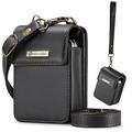 caseme custodia universale di lusso per samsung z flip 6 5 moto flip borsa da polso magnetica in pelle universale per telefono in vendita