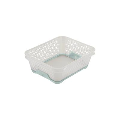 Keeeper Jonas - Mini-Korb 20x16x7 cm transparent/blau DIN A6 rutschfest Image