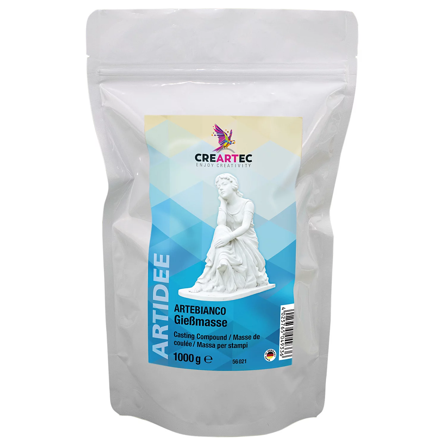 Artebianco Masse de coulée, blanc, 1 kg