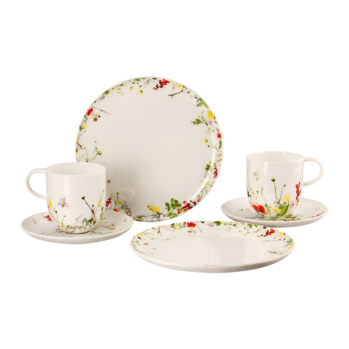 Frühstücks-Set 6-tlg. - ROSENTHAL BRILLANCE BONE CHINA FLEURS SAUVAGES - 10530-405101-28598 Image