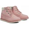 Schnürboots TIMBERLAND "POKEY PINE MID LACE UP WITH ZIP BOOT", Damen, Gr. 26, rosa, Leder, Synthetik, sportlich, Schuhe, Winterstiefel, Schnürstiefel, Winterschuhe