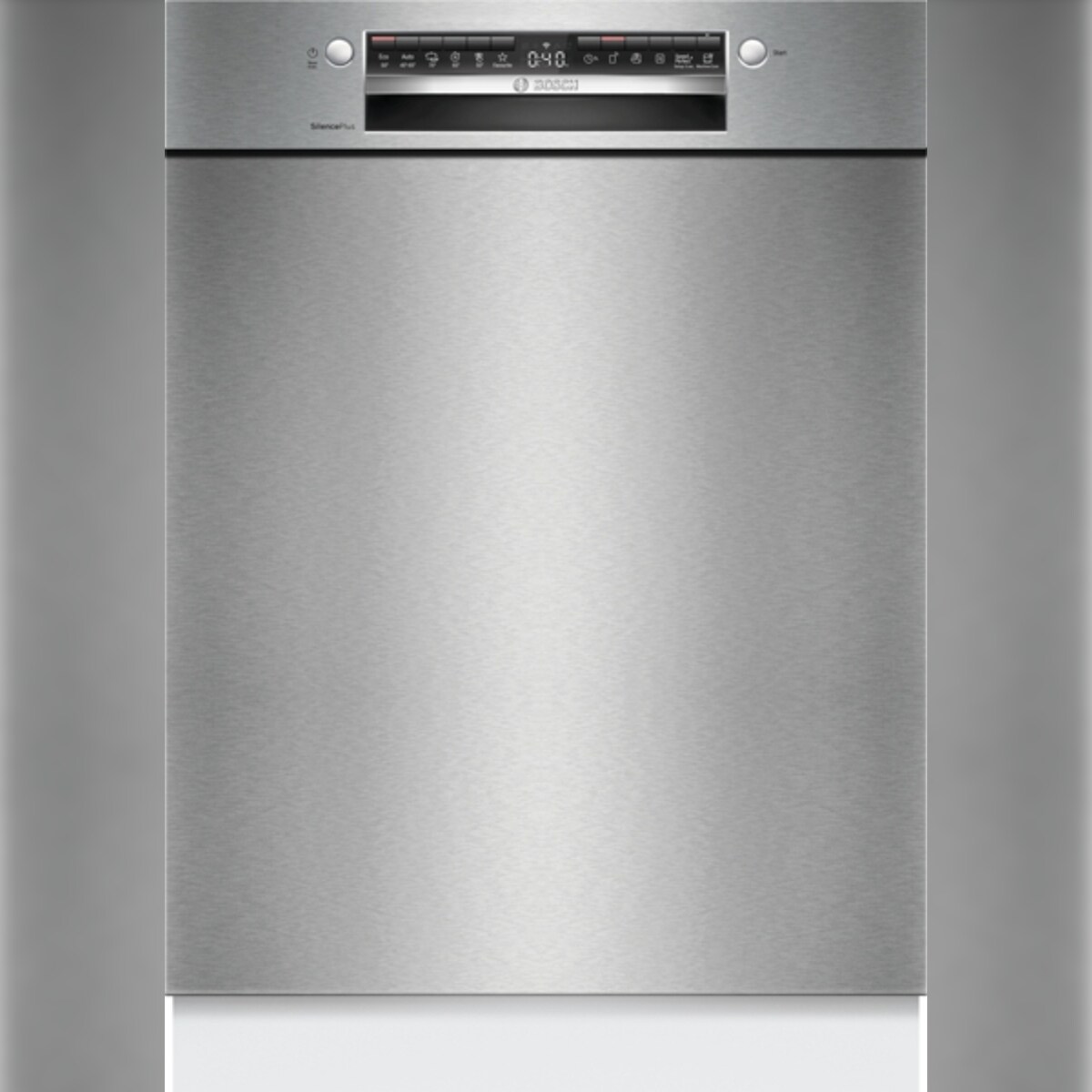 Bosch Serie 4 SMU4ETS08E Unterbau-Geschirrspüler, Höhe 81,5 cm, Breite 60 cm, Gebürsteter Stahl Image