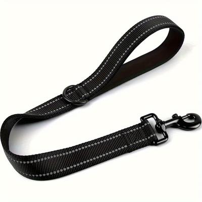 TEMU Taglory Heavy-duty Short Dog Leash With Padded Handle - Reflective, Nylon For Training & Control - Ideal For Large & Medium Breeds Image