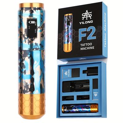 TEMU Wireless Tattoo Pen Rechargeable Battery Removable Tattoo Pmu Machine Digital Screen Display Rotary Tattoo Pen