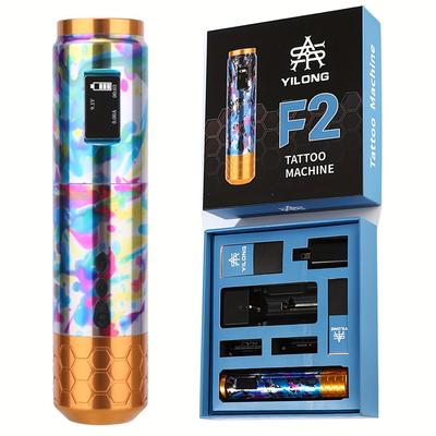 TEMU Wireless Tattoo Pen Rechargeable Battery Removable Tattoo Pmu Machine Digital Screen Display Rotary Tattoo Pen