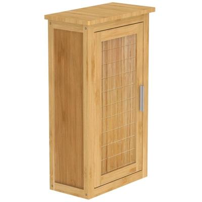 Wandschrank mit Tür 40x20x70 cm Bambus EISL