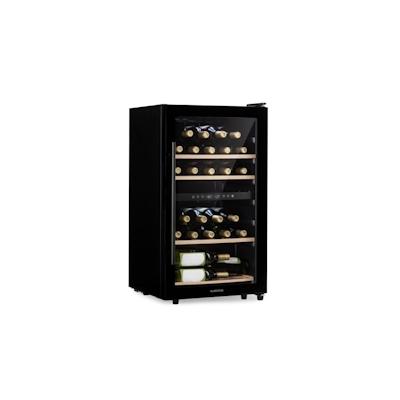 Klarstein Barossa 34 Duo Weinkühlschrank 34 Fl 80 Ltr 2 Zonen Touch-Steuerung Schwarz BRAND_75368113