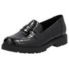 Loafer RIEKER, Damen, Gr. 39, schwarz, Lacklederimitat, glänzend, modisch, Schuhe, Slipper, Schlupfschuh, Collegeschuh mit kleinen Gummizügen