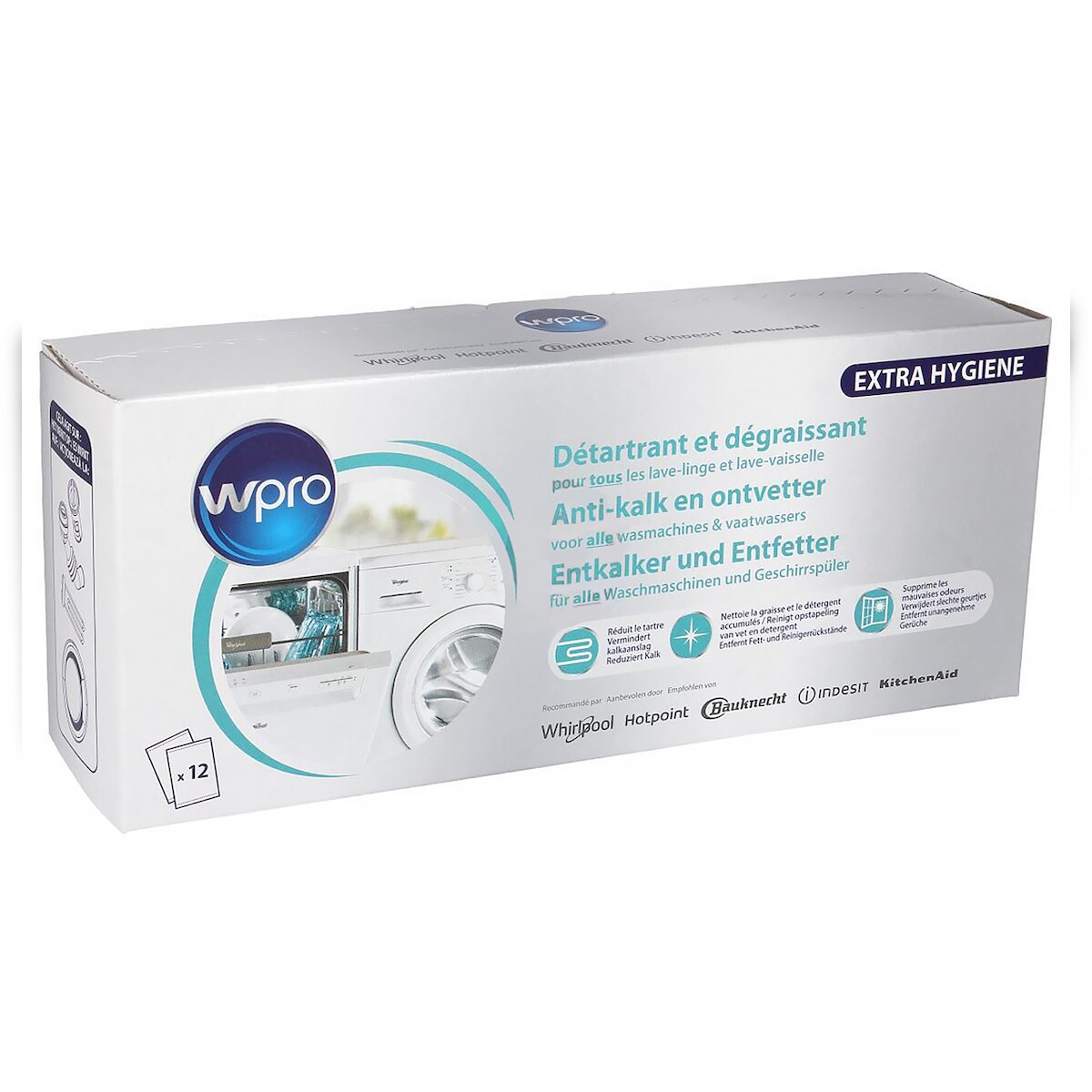 Entkalker 12Stk Wpro DES131 484000008801 Entfetter für Waschmaschine Image
