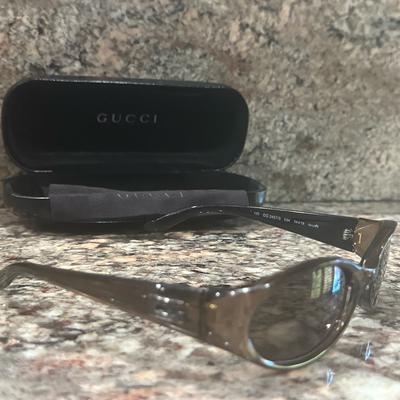Gucci Accessories | Gucci Square G Tom Ford Era Sunglasses With Case & Cloth Olive Green Frame | Color: Black/Green | Size: Os