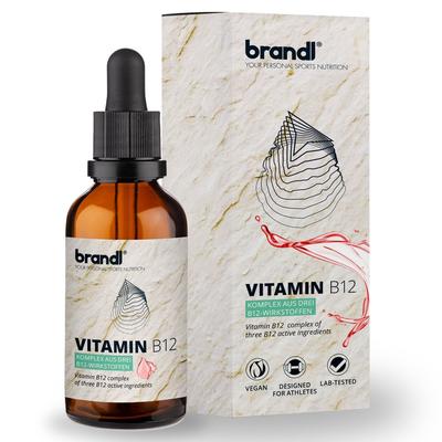 Brandl Nutrition - B12 Vitamin Tropfen aus 3 Aktivformen Vitamine 50 ml