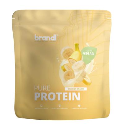 Brandl Nutrition Protein Vegan aus 3 pflanzlichen Eiweiß-Quellen Banane 1000 g